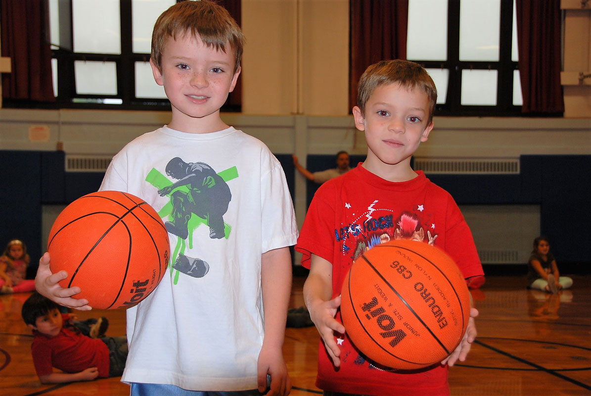 Brothers Casey and Dylan Coleman at Washington Primary School 