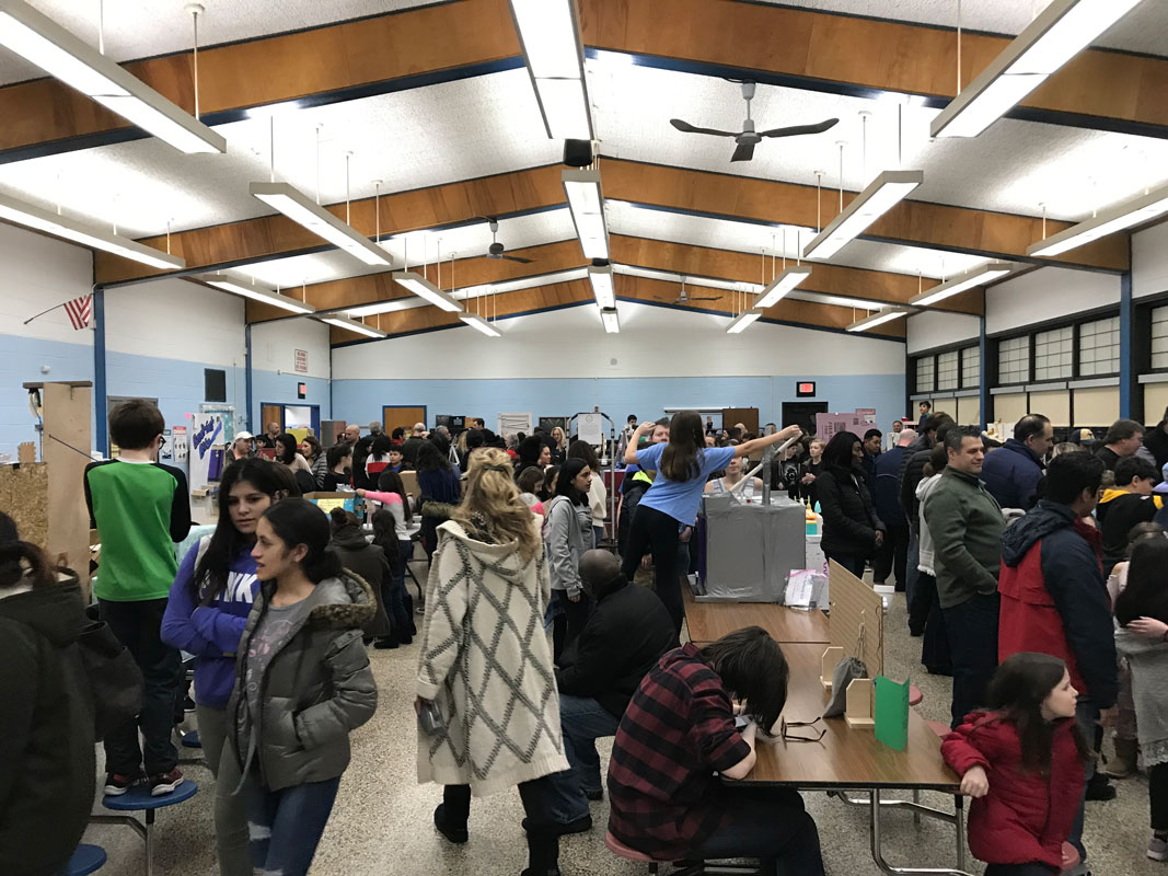 Jack Abrams STEM Magnet School's sixth grade invention convention featured many proud students.