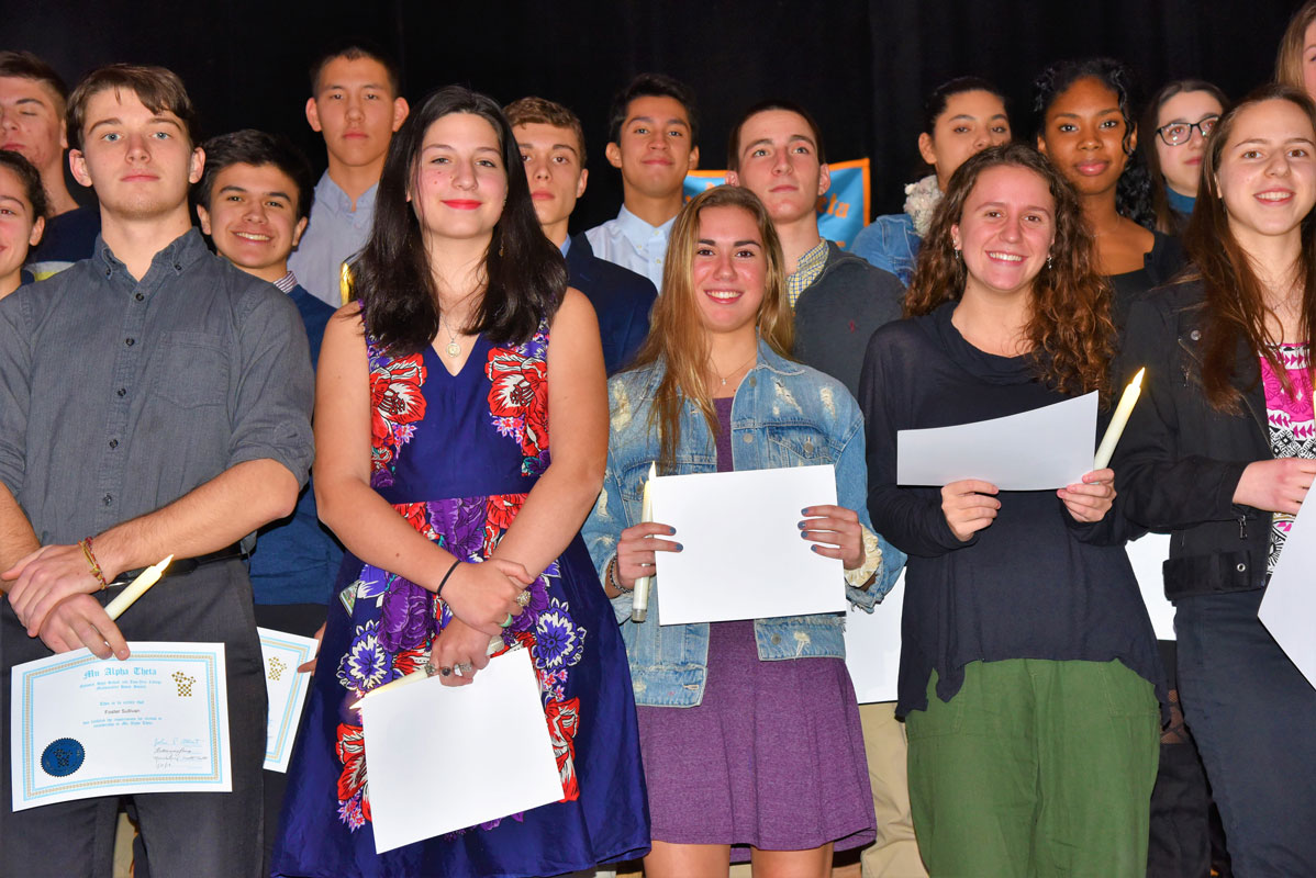 Huntington High School's Math Honor Society chapter has 54 new members