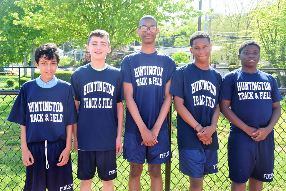 The J. Taylor Finley Middle School boys' track and field team featured a mix of veterans and newcomers (1)