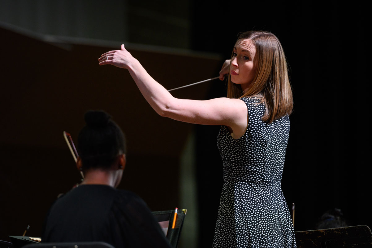  Veteran Huntington music teacher Nicole Castaldo is set to direct the district's sixth grade orchestra in 2019-20. (Darin Reed photo.) 