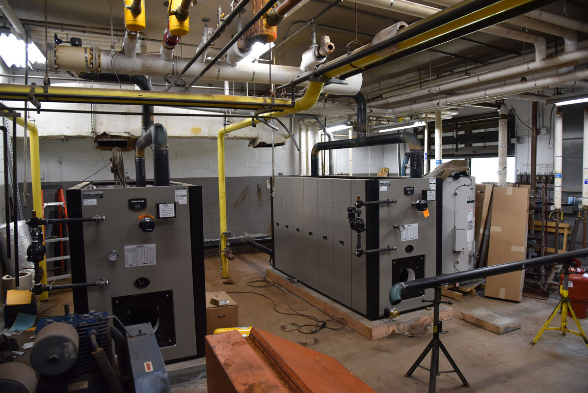 New boilers have been installed at Woodhull replacing one that were more than 50 years old 