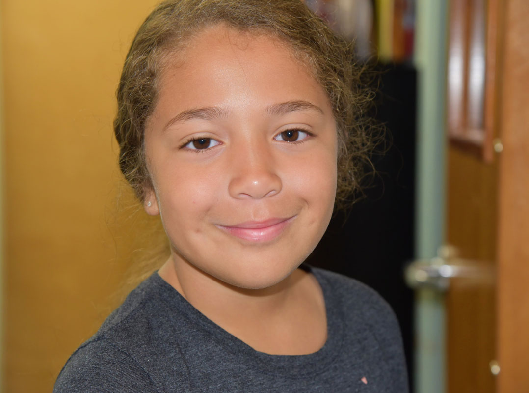 Third grader Izabelle Colato was among June's Washington Ways Award recipients.