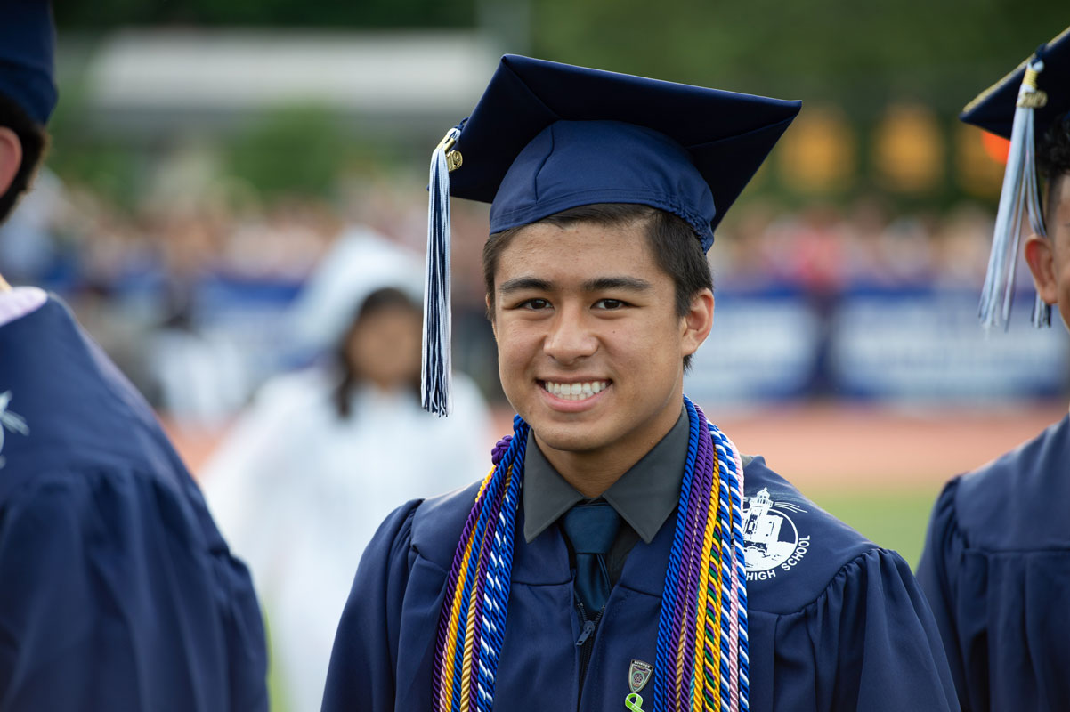 Huntington Class of 2019 membe Nathaniel Gamboa. (Darin Reed photo.)