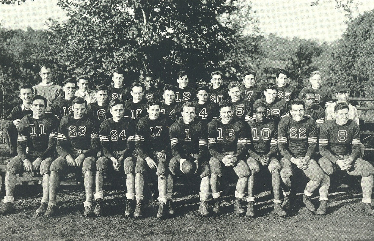 Huntington High School's football team in 1941.