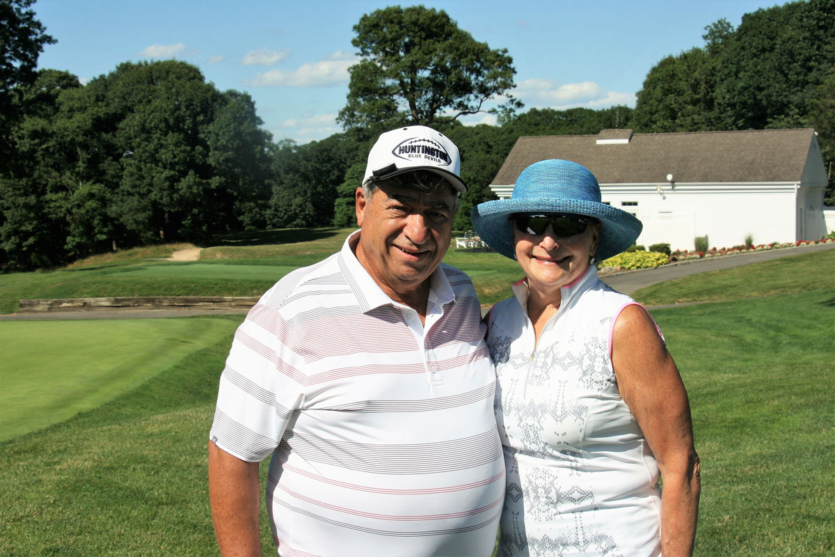 Retired Huntington teacher and football coach John Paci, Jr. and his wife, Donna played in last year's golf outing.