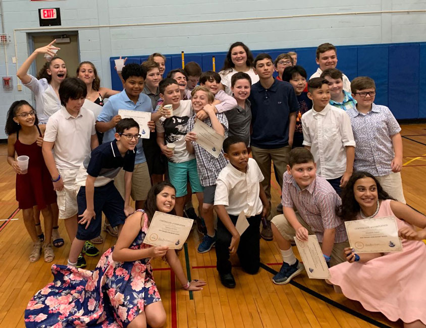 Jack Abrams STEM Magnet School's Class of 2019 is a happy group of youngsters 