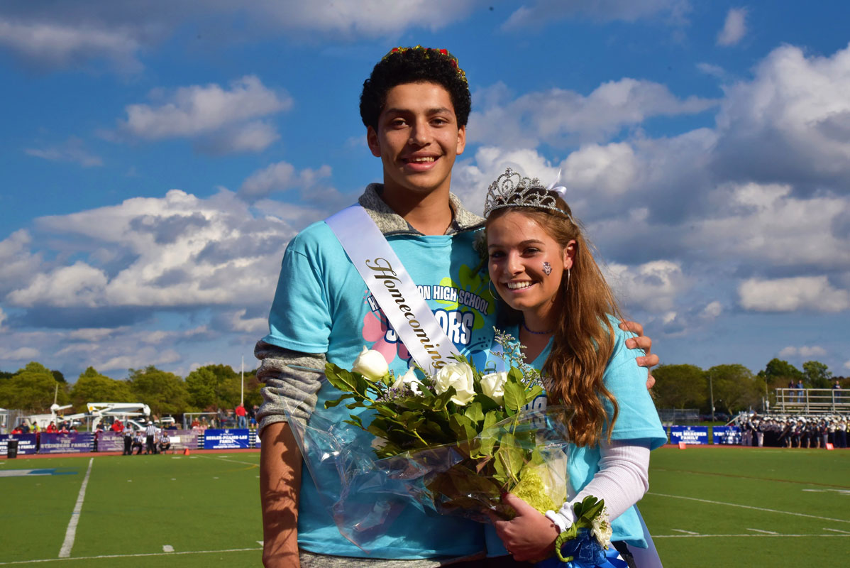Huntington Homecoming Day 2018 King and Queen Danny Arias and Ashlyn Case.