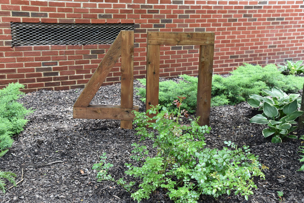 The courtyard garden is a stunning tribute to Eli Mollineaux