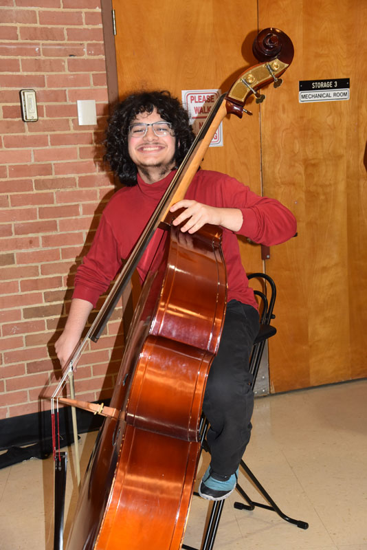 Kyle Perea was among the four exceptional high school musicians that entertained the retiree reception crowd.