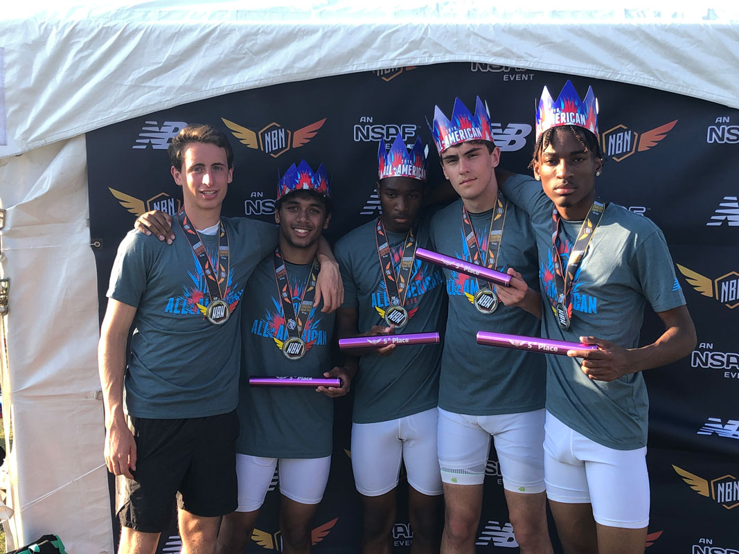 Huntington's All-American 4x400m relay team at the New Balance Nationals Outdoor in North Carolina