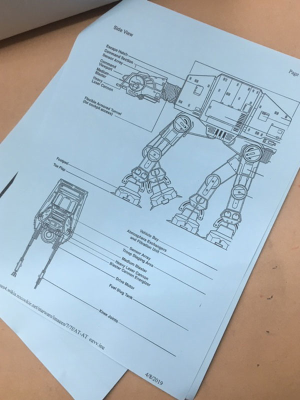 The fourth graders followed diagrams and written plans along the way.