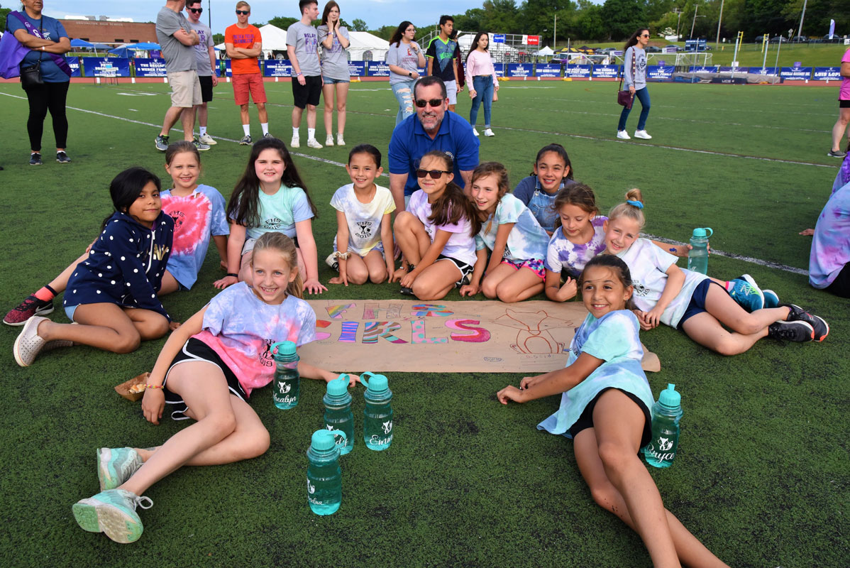  Superintendent James W. Polansky joined Flower Hill's contingent at last weekend's Relay for Life 