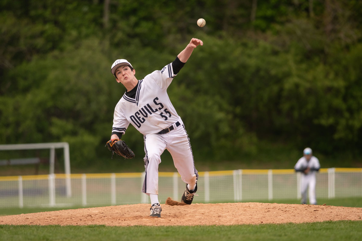 Palmer O'Beirne has developed into a quality high school pitcher. (Darin Reed photo)
