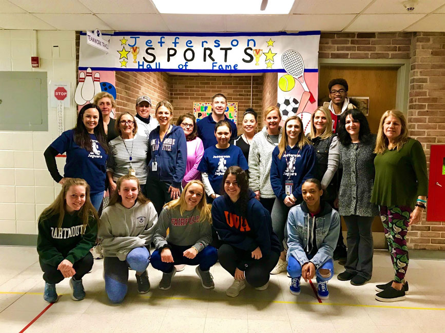 Faculty, staff and several Huntington High School students helped make the night a successful one.