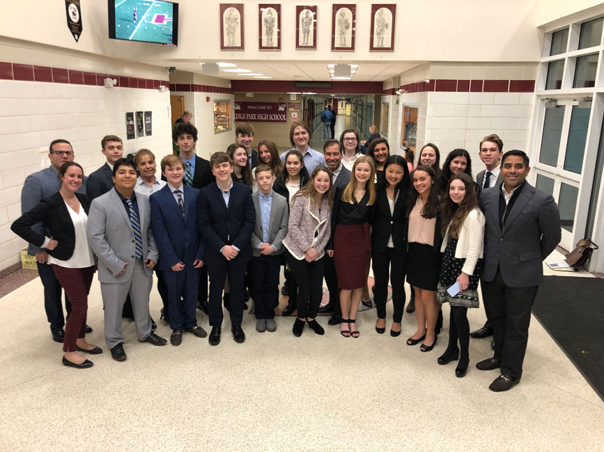 Huntington's mock trial team consists of a spectacular group of teenagers and legal advisors.