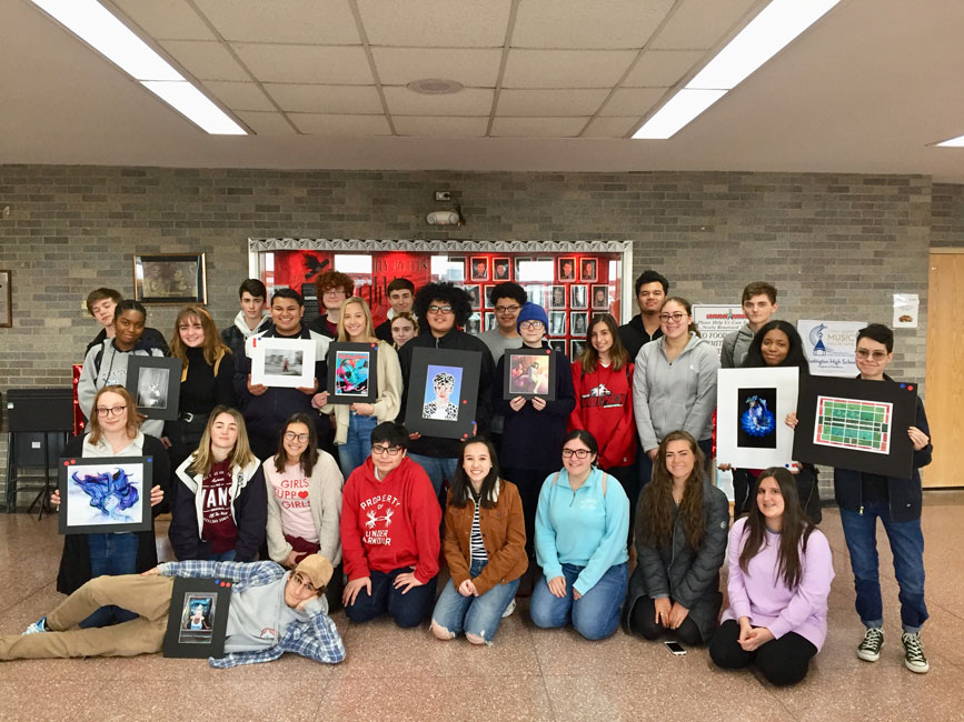 A group of exceptional Huntington High School artists participated in the LI Media Arts Show at Five Towns College in Dix Hills.