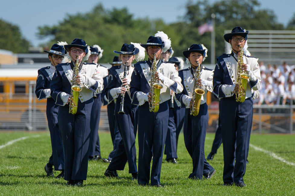 The Blue Devil marching band includes an array of amazing musicians. (Darin Reed photo.)