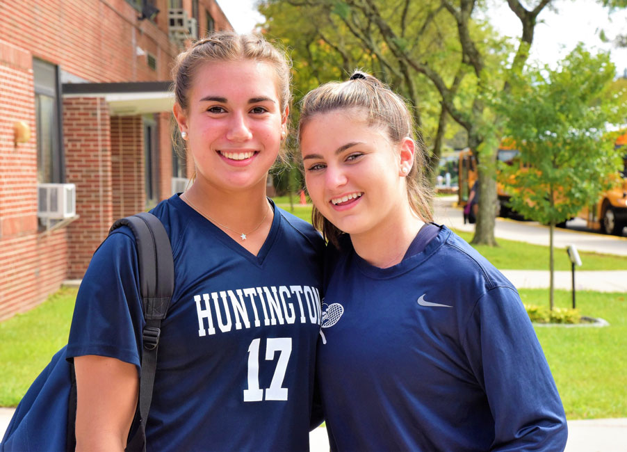 Marissa Stafford and Mia Breitbarth are two of Huntington's best athletes 