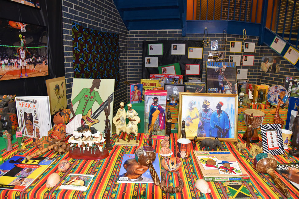 The Black History Month display at Finley Middle School is the largest exhibition ever (2)