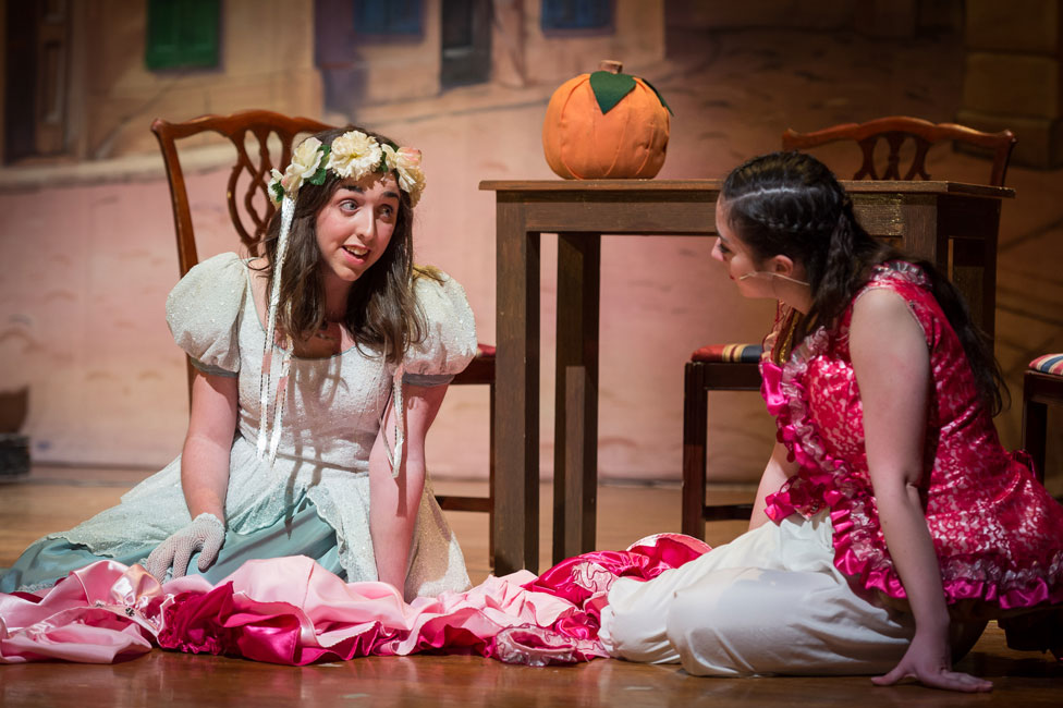 Isabella Cahill (left) has starred in many drama club productions. (Darin Reed photo