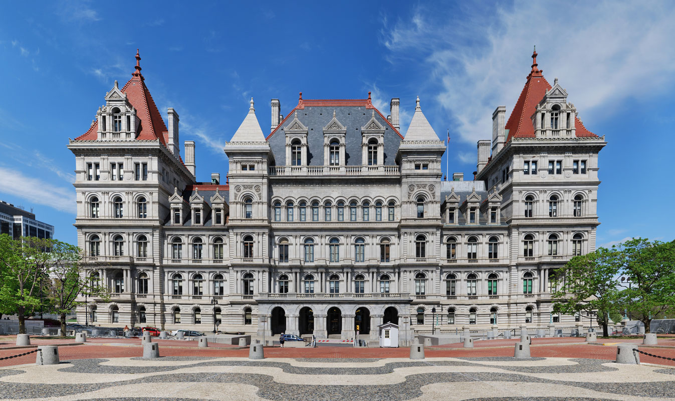 The distinctive New York State Capitol in Albany (1)