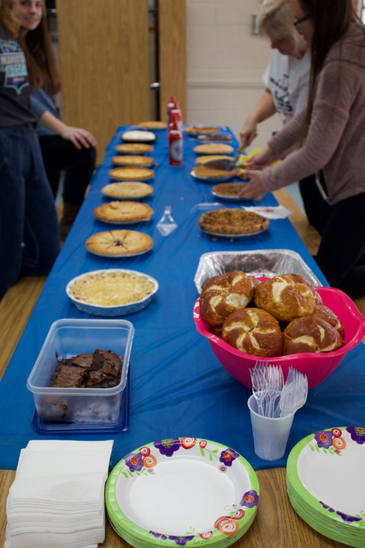A series of pie contests drew a variety of entries. 