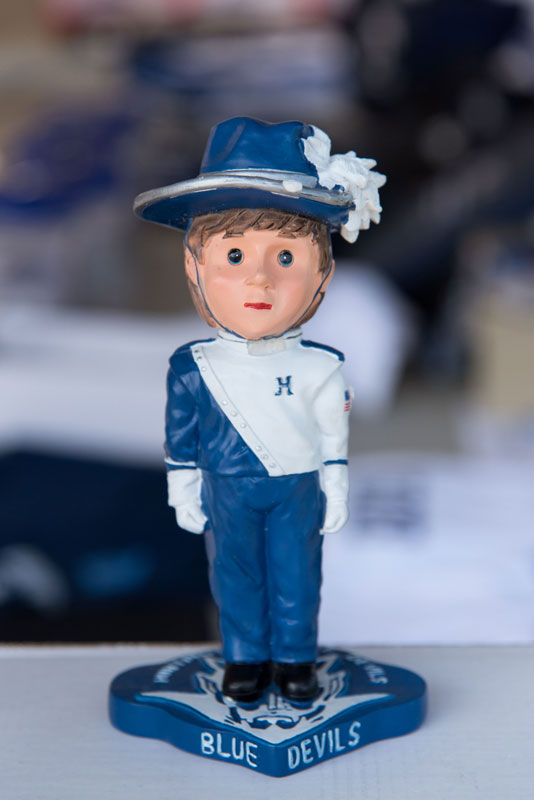 The Blue Devil marching band was organized in 1934. (Darin Reed photo.)