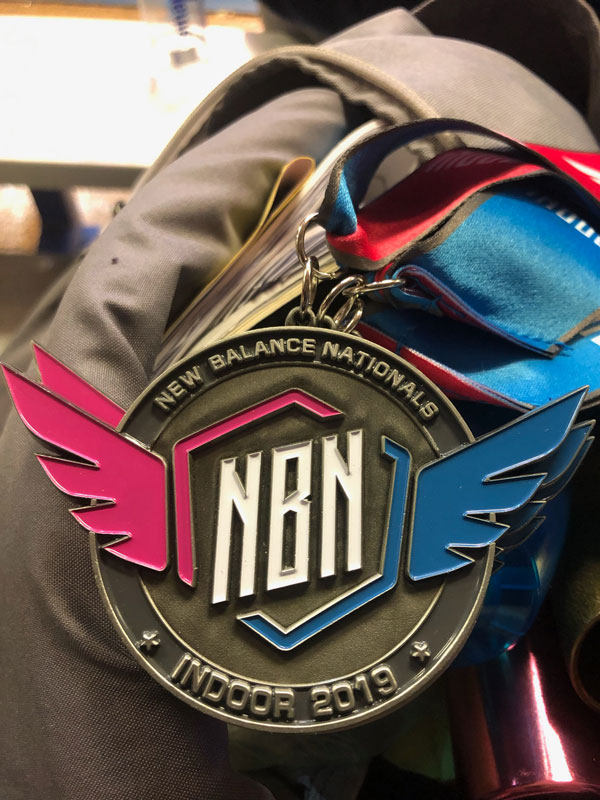 The Huntington track winter track teams turned in great performances at the New Balance Nationals Indoor.