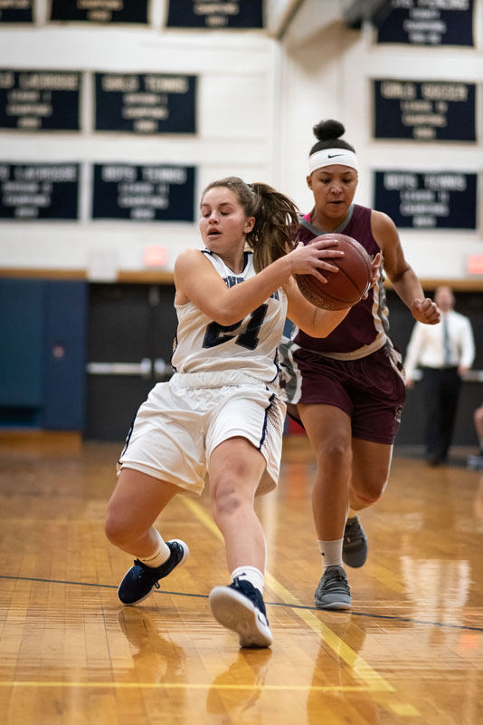 All-League sophomore Jordan Forte with the ball. (Darin Reed photo.)
