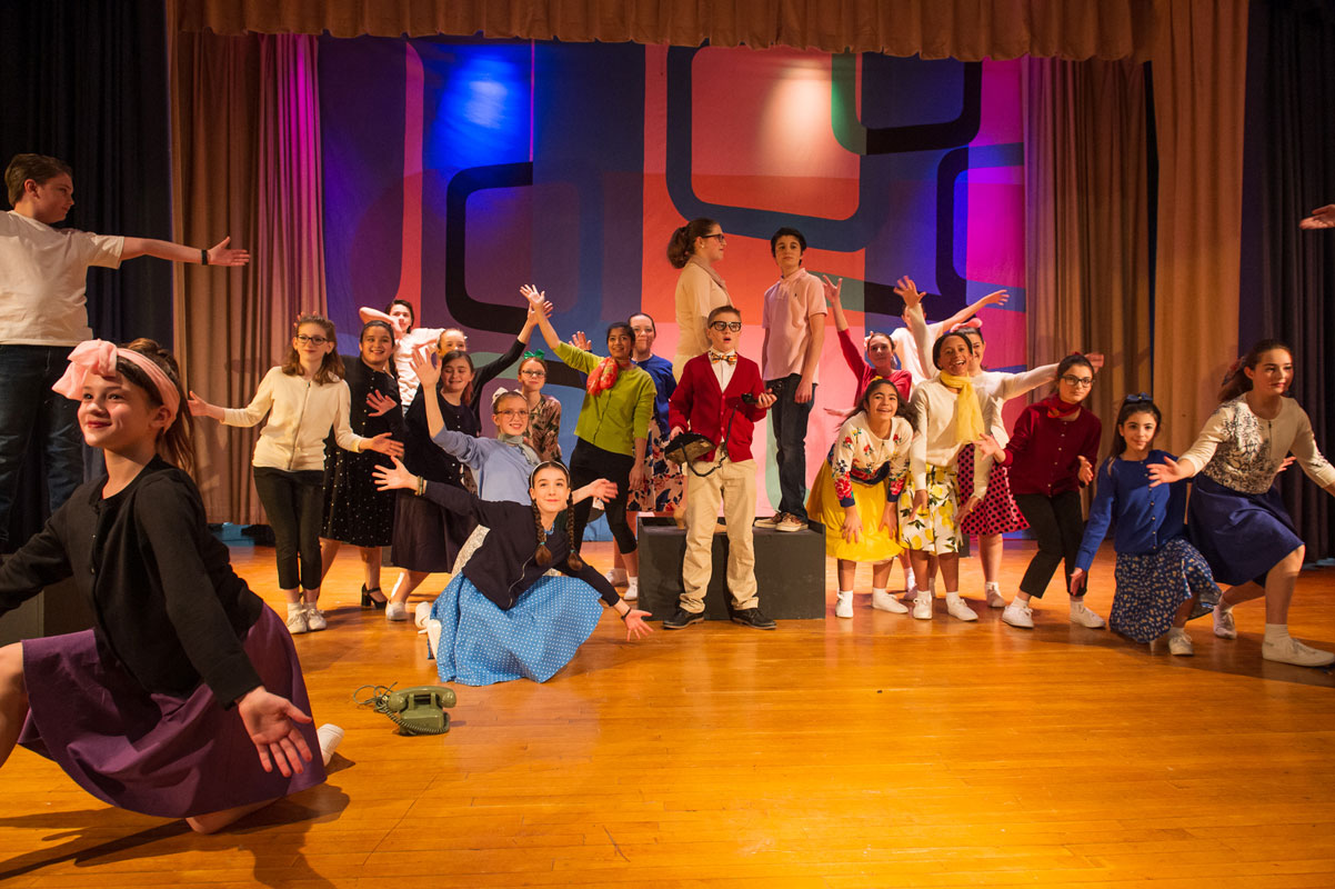 The Finley drama club is open to every seventh and eighth grader. (Darin Reed photo.)