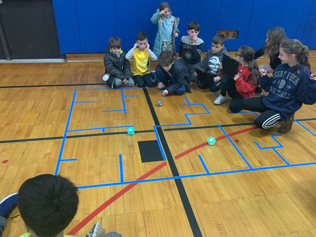 Flower Hill School's Math Night drew dozens of students to an evening at the school.