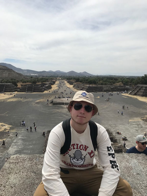 Huntington senior Dominick Stanley during a trip to Mexico.