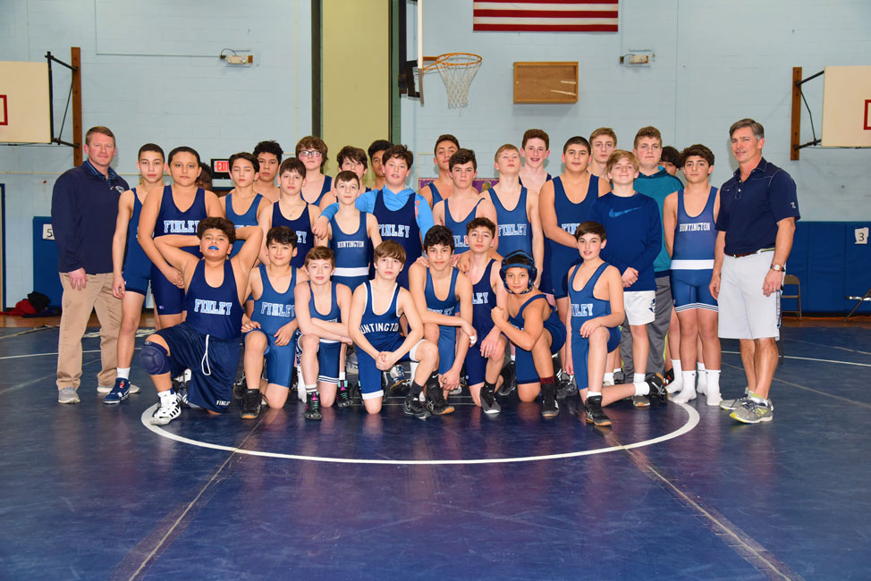 The undefeated 2019 J. Taylor Finley Middle School wrestling team 