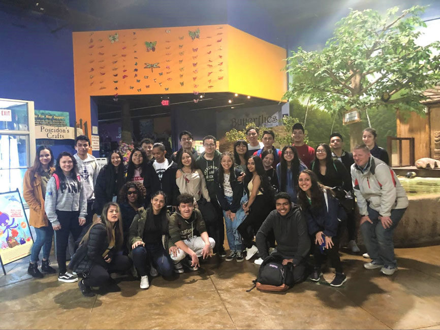 The Huntington High School group had plenty of fun at the LI Aquarium in Riverhead.