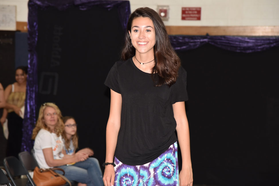 The teenagers had a great time modeling a wide variety of fashions at the show.