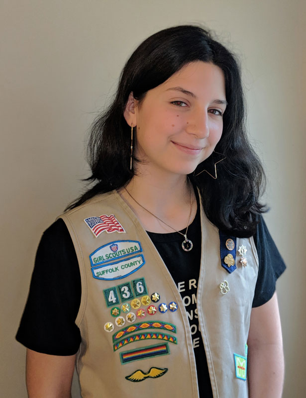 Huntington High School junior Lily Stein has captured the Girl Scouts' Gold Award.
