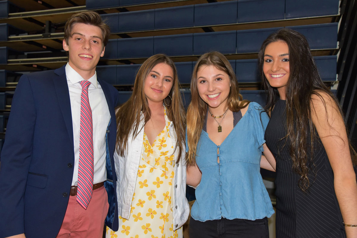 Christian Bellisimo, Mia Breitbarth, Isabella Fox and Madison Buchholtz were honored