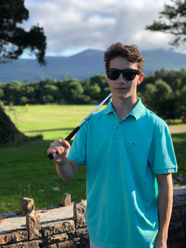 Huntington junior Ryan Williams golfing in Killarney, Ireland.