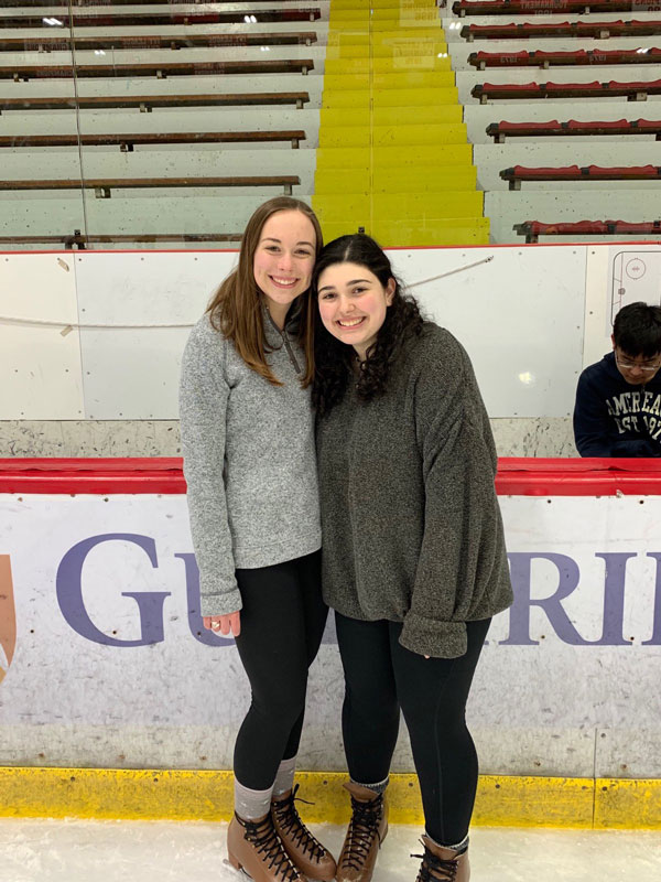 Huntington alum Rachel Moss (right) has made many friends at Cornell University.