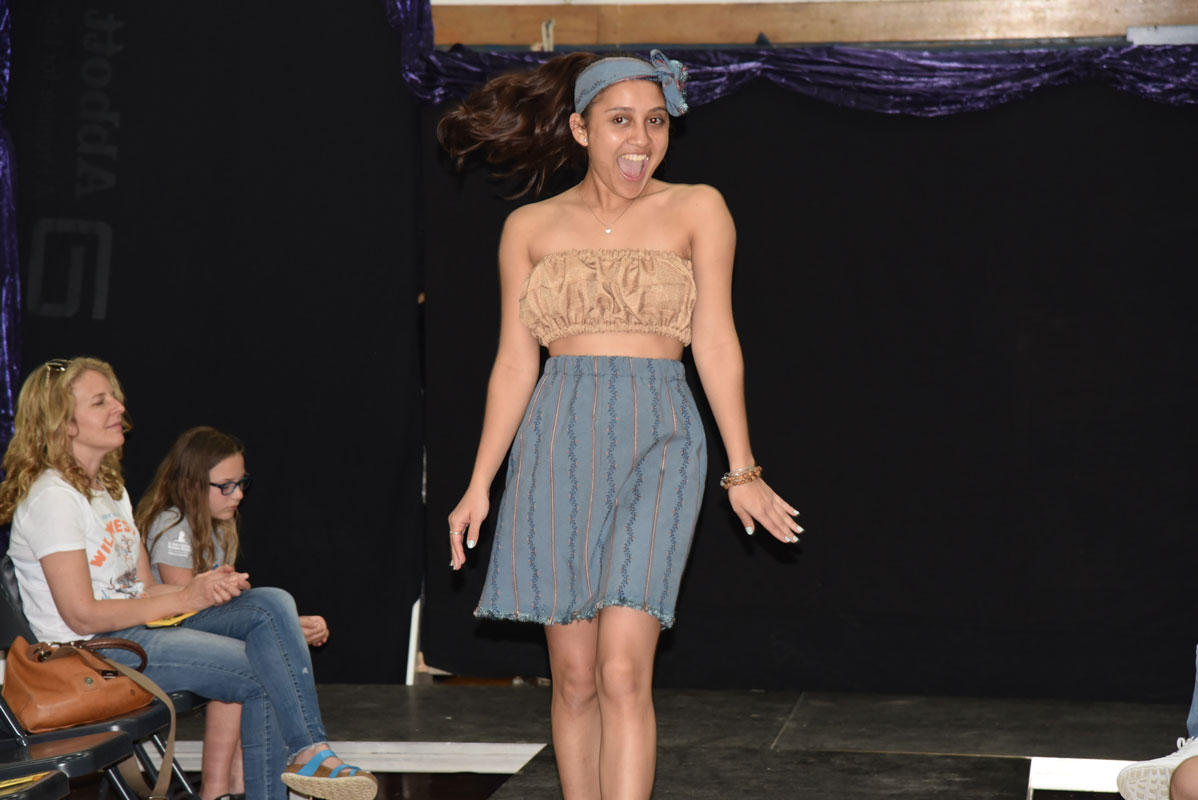 Huntington High School's fashion show featured an incredible array of designs.