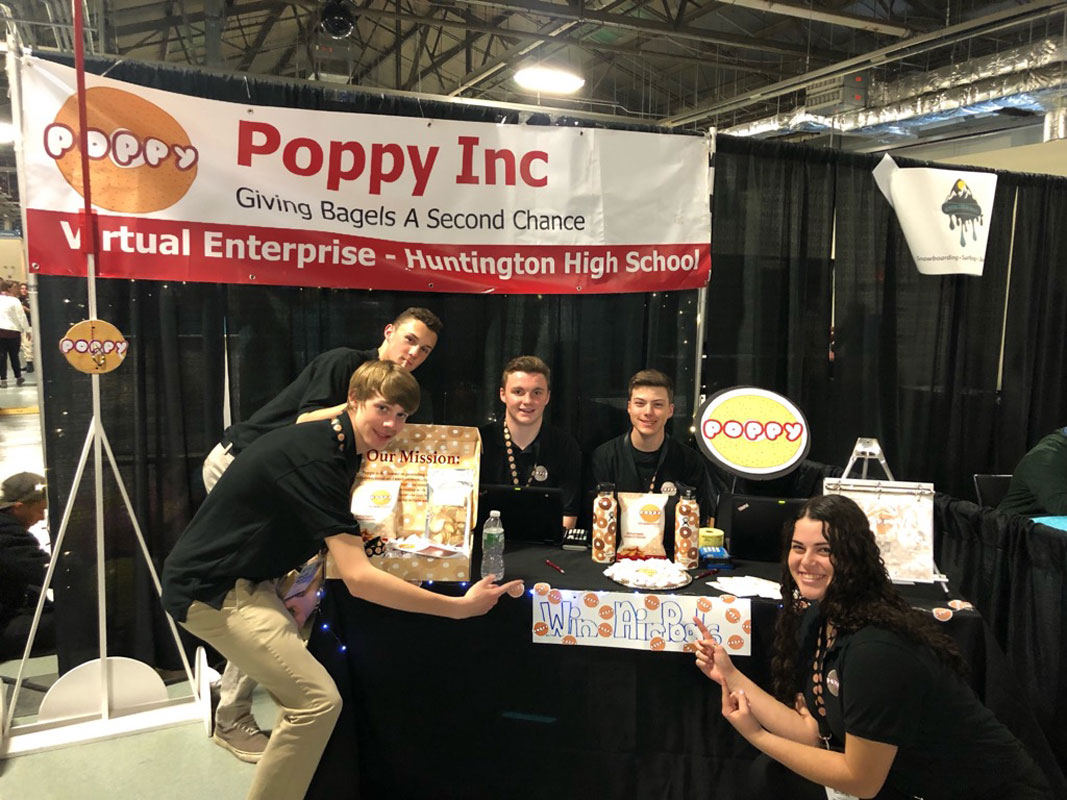 Poppy at the VE International Trade Show at the Brooklyn Cruise Terminal.