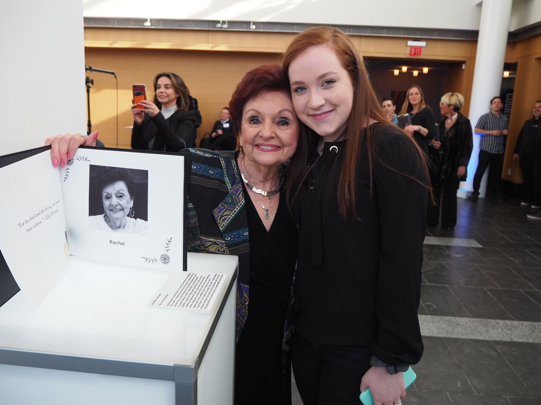 Lilly Joseph with Holocaust survivor Rachel Epstein 