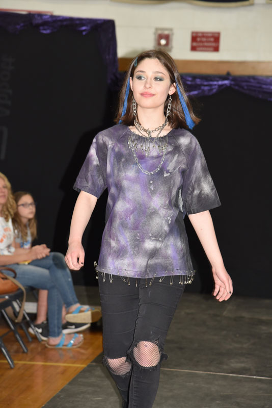 Huntington students looked great in the hip designs at the fashion show.