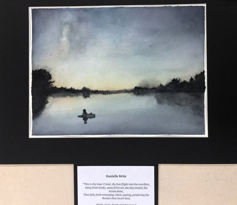 Huntington High School students created artwork to celebrate Walt Whitman