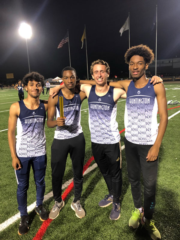Isaiah James, Anthony Joseph, Justin Steven and Johnathan Smith won the 4x400m relay in the fastest time in the state.