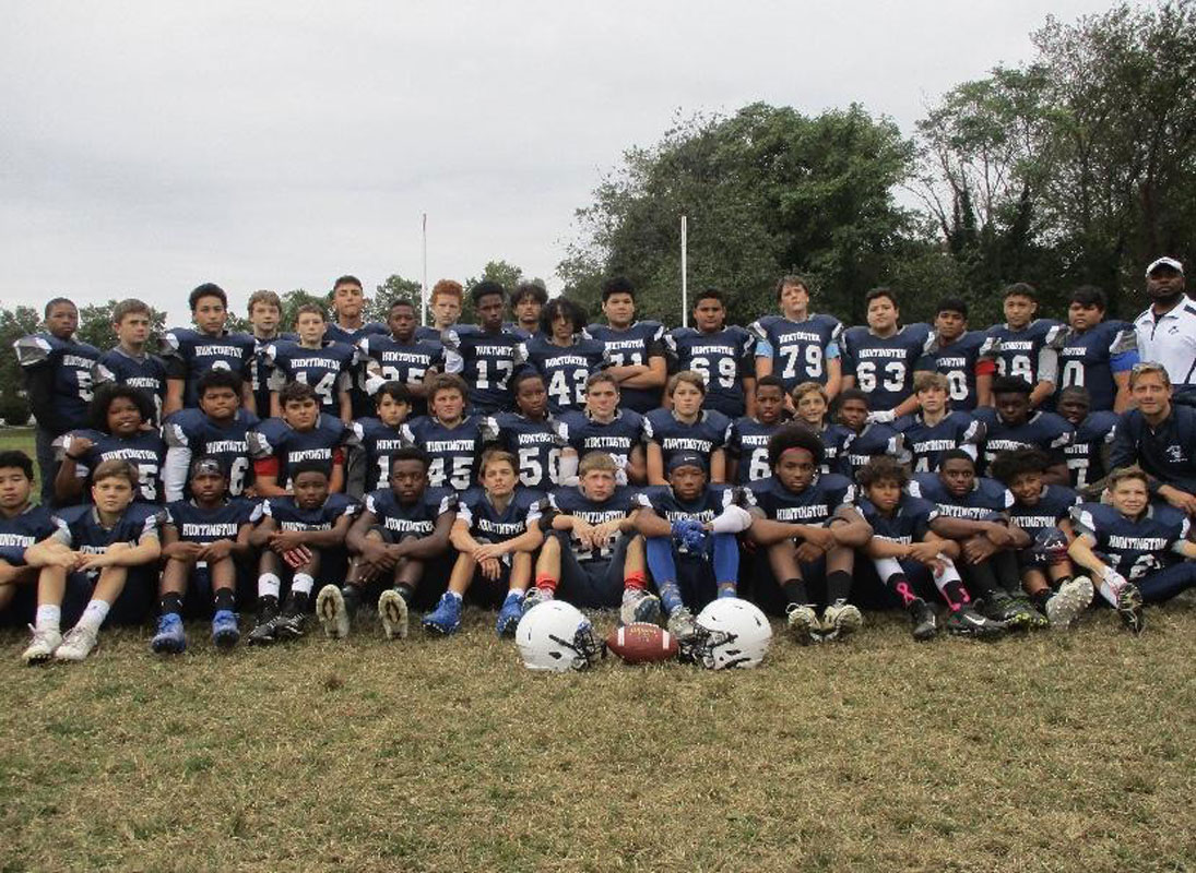 The undefeated Finley Middle School football team. 