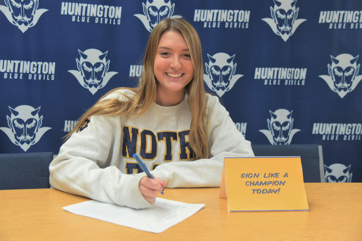 Abby Maichin is realized a lifelong dream by committing to play lacrosse at Notre Dame University 