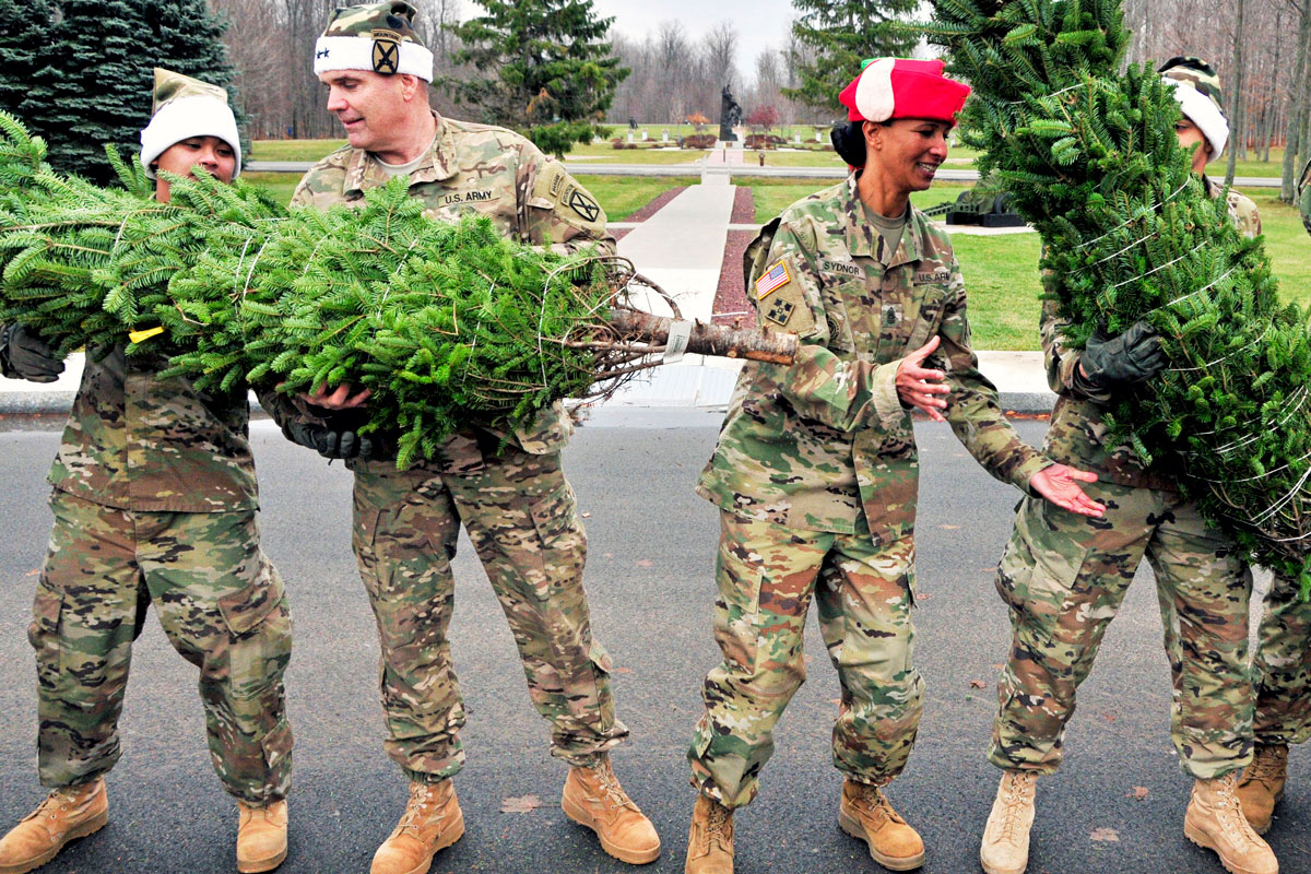 The Trees for Troops program seeks to brighten the holidays and promote the season's spirit for service membe