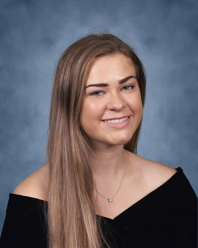  Huntington High School senior Megan Agrillo. 